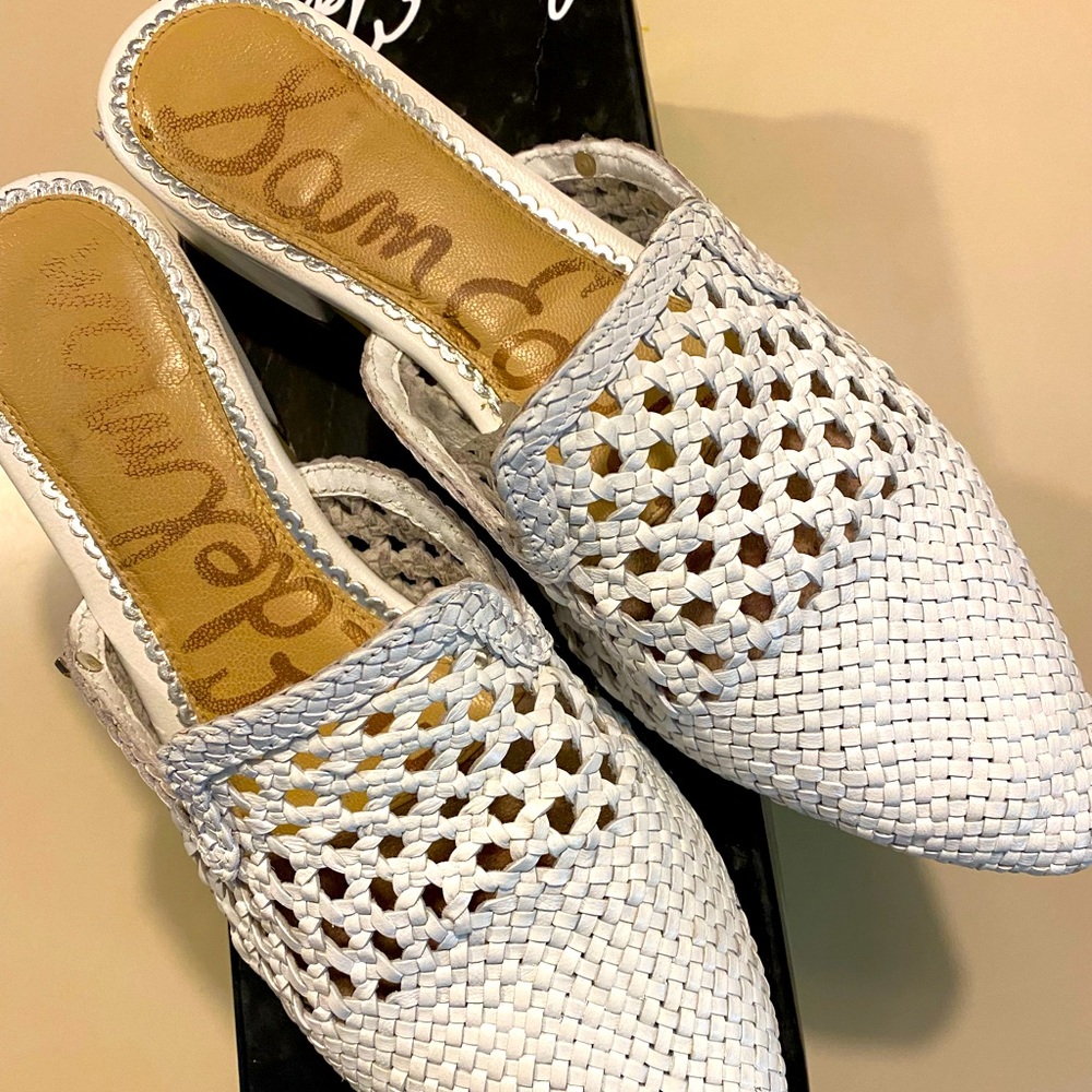 COPY - Woven Leather Summer Mules